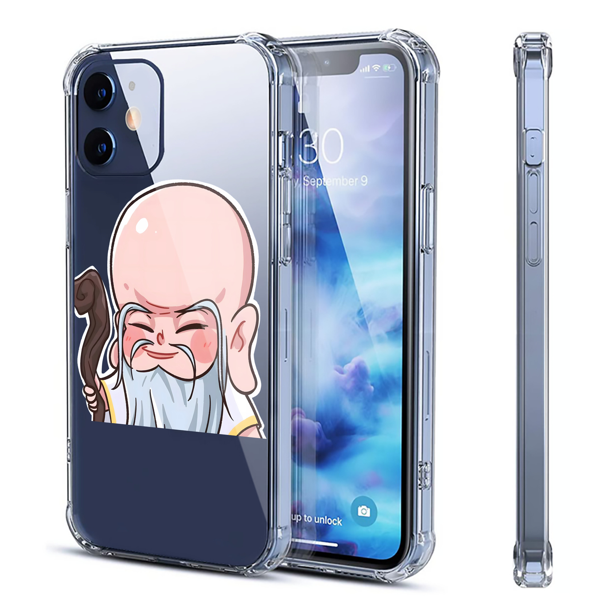 （画像用） Ne Zha 2 ナタ 魔童の大暴れ 【iPhone 12シリーズ対応】透明スマホケース（クリアソフトケース）